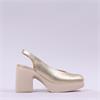 Wonders Naima Platform Bold High Heel - Gold